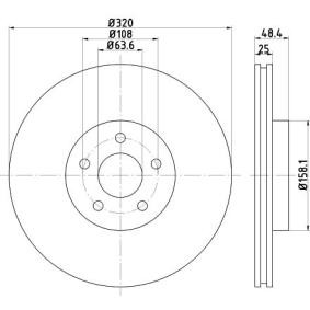 Bremsscheibe MDC2570 von MINTEX günstig für 70,93 € online kaufen