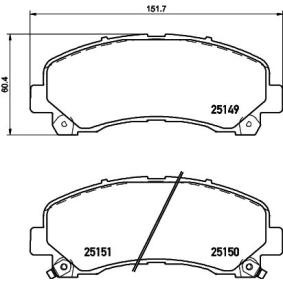 Compre Pastilhas de travão de MINTEX online para S10 III Pick-up a preços moderados