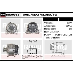 Lichtmaschine DRA0961 von DELCO REMY günstig für 194,79 € online kaufen