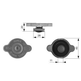 Verschlußdeckel, Kühlmittelbehälter RC232 von GATES günstig für 19,11 € online kaufen