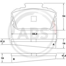 Compre Pastilhas de travão de A.B.S. online para BLUEBIRD (B610) a preços moderados