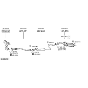 Achetez des Tuyau d'échappement BOSAL 839-745 à prix pour 71,87 €