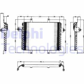 Acquista Radiatore aria condizionata da DELPHI online per 19 II Cabriolet (D53_, 853_) a prezzi moderati