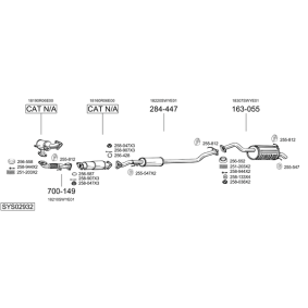 Achetez des Tuyau d'échappement BOSAL 837-743 à prix pour 59,84 €