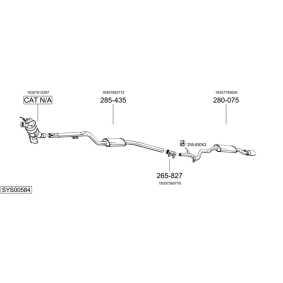 Acquista Marmitta anteriore da BOSAL online per 100 / Metro Hatchback (XP) a prezzi moderati