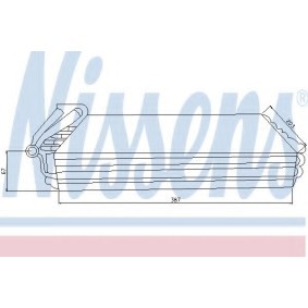 Klimaverdampfer des Herstellers NISSENS - Originalware Artikelnummer: 92233
