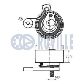 Umlenkrolle, Zahnriemen 57028 von RUVILLE günstig für 10,99 € online kaufen