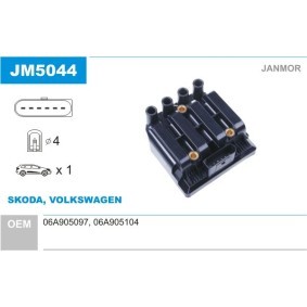 Zündspule für SKODA von JANMOR