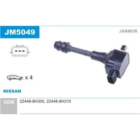 Zündspule JM5049 von JANMOR günstig für 68,84 € online kaufen