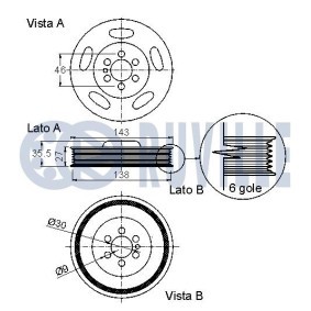 Riemenscheibe, Kurbelwelle 515904 von RUVILLE günstig für 38,85 € online kaufen