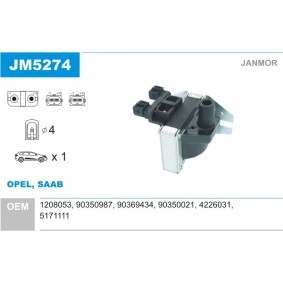 Zündspule JM5274 von JANMOR günstig für 59,59 € online kaufen
