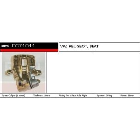 Bremssattel DC71011 von DELCO REMY günstig für 71,13 € online kaufen