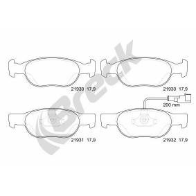 Achetez des Plaquettes de frein BRECK 21930 00 702 10 à prix pour 20,26 €