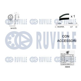 Umlenk- / Führungsrolle, Keilrippenriemen 56129 von RUVILLE günstig für 13,32 € online kaufen