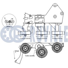 Steuerkette für MITSUBISHI von RUVILLE