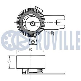 Umlenkrolle, Zahnriemen 57044 von RUVILLE günstig für 32,46 € online kaufen