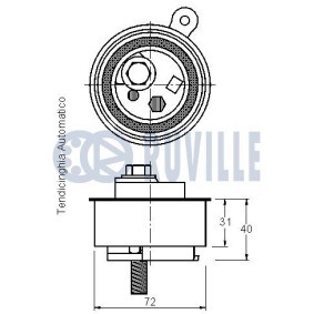 Umlenkrolle, Zahnriemen 57204 von RUVILLE günstig für 26,39 € online kaufen