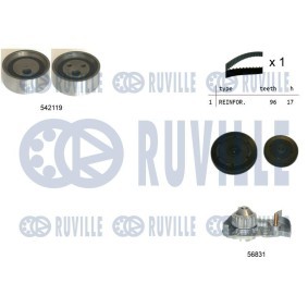 Compre Polia de desvio / de guia, correia trapezoidal estriada da RUVILLE 59005 a um preço baixo por 9,48 €