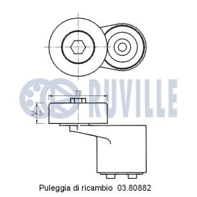 Nockenwelle 215180 PUCH von RUVILLE