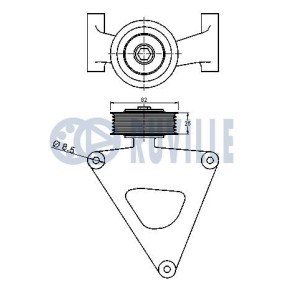 Wasserpumpe + Zahnriemensatz 56542701 von RUVILLE günstig für 113,27 € online kaufen