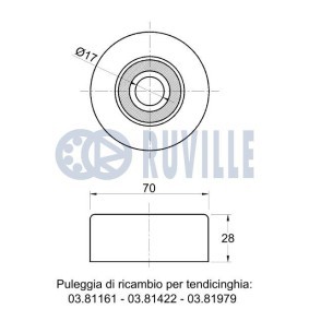 Rollensatz, Zahnriemen 5580550 von RUVILLE günstig für 56,27 € online kaufen