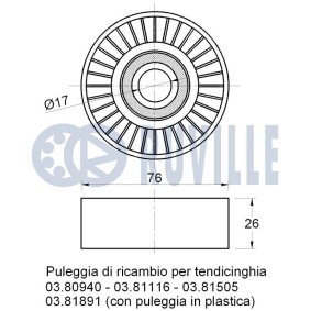 Rollensatz, Zahnriemen 5701351 von RUVILLE günstig für 84,30 € online kaufen