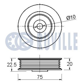 Rollensatz, Zahnriemen 5720350 von RUVILLE günstig für 42,56 € online kaufen
