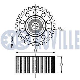 Spannrolle des Herstellers RUVILLE - Originalware Artikelnummer: 5502662