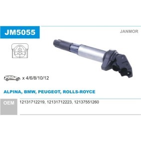 Zündspule für PEUGEOT von JANMOR