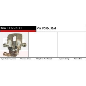 Bremssattel DC72460 von DELCO REMY günstig für 70,42 € online kaufen