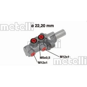 Hauptbremszylinder 05-0686 von METELLI günstig für 66,77 € online kaufen