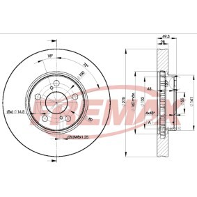 Bremsscheibe BD-0600 von FREMAX günstig für 81,17 € online kaufen