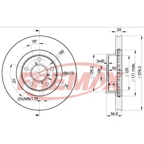 Bremsscheibe für SUBARU von FREMAX