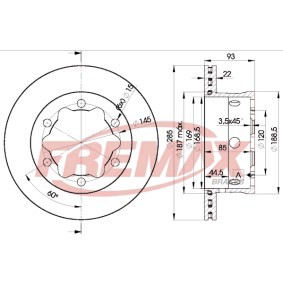 Bremsscheibe BD-0185 von FREMAX günstig für 48,87 € online kaufen
