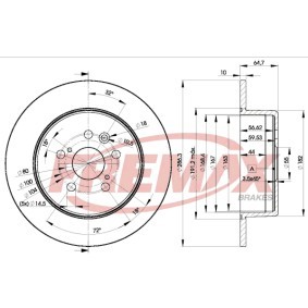 Bremsscheibe BD-0430 von FREMAX günstig für 76,54 € online kaufen