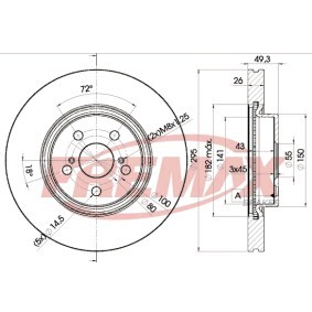 Bremsscheibe BD-0505 von FREMAX günstig für 84,69 € online kaufen