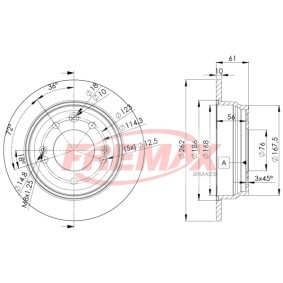 Bremsscheibe BD-0581 von FREMAX günstig für 65,33 € online kaufen