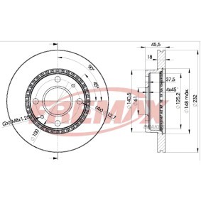 Bremsscheibe BD-0601 von FREMAX günstig für 45,32 € online kaufen
