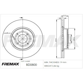 Acquista Disco freno da FREMAX BD-0800 a buon mercato per soli 68,91 €