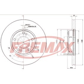 Bremsscheibe BD-1057 von FREMAX günstig für 85,13 € online kaufen