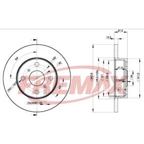 Bremsscheibe BD-1216 von FREMAX günstig für 47,12 € online kaufen