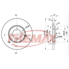 Bremsscheibe für FORD von FREMAX