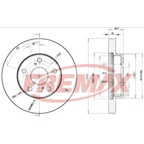 Bremsscheibe für TOYOTA von FREMAX