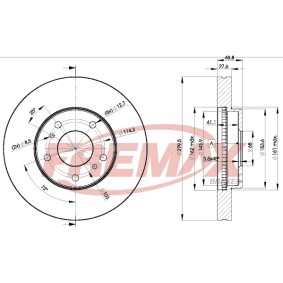 Bremsscheibe BD-4103 von FREMAX günstig für 91,43 € online kaufen