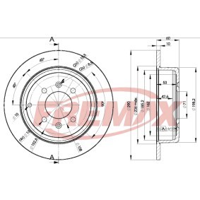 Bremsscheibe für PEUGEOT von FREMAX