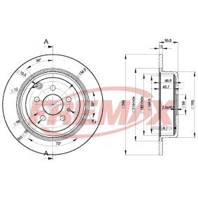 Bremsscheibe für LANCIA von FREMAX