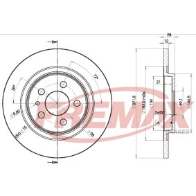 Bremsscheibe für LANCIA von FREMAX