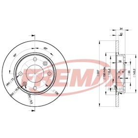 Bremsscheibe BD-4689 von FREMAX günstig für 36,19 € online kaufen