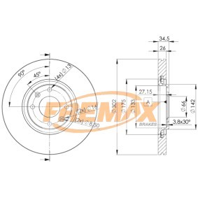 Bremsscheibe BD-4698 von FREMAX günstig für 100,51 € online kaufen