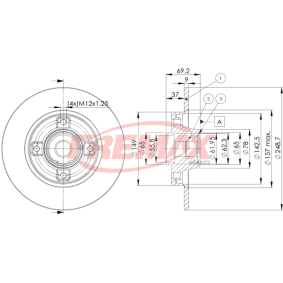Bremsscheibe BD-4745 von FREMAX günstig für 84,20 € online kaufen